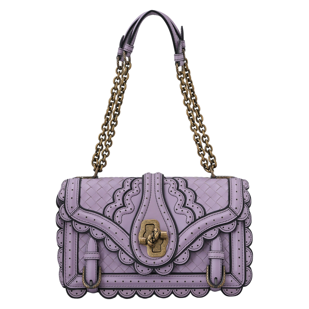 BOTTEGA VENETA(USED)보테가베네타 시티 놋 체인 숄더백